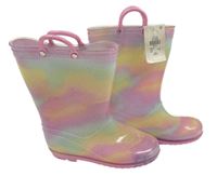 Nové - Duhové třpytivé holinky Primark vel. 33/34