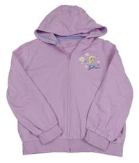 Lila propínací mikina s Elsou a kapucí M&S