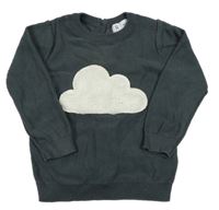 Tmavosivý sveter s mrakem LaRedoute