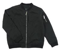 Černý šusťákový jarní bomber River Island