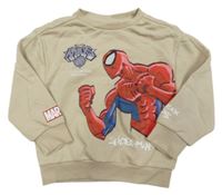Béžová mikina so Spidermanem Primark