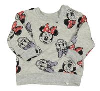 Svetlosivá melírovaná mikina s Minnie a Daisy Primark