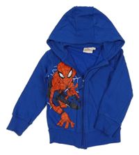 Modrá prepínaci mikina so Spidermanem a kapucňou Marvel