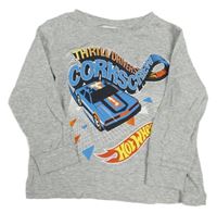 Šedé pyžamové triko s autem H&M