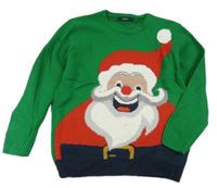 Zelený sveter so Santou George
