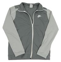 Sivo-tmavosivá prepínaci mikina s logom zn. Nike