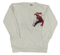 Biela ľahká mikina so Spidermanem