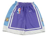 Fialovo-bílé sportovní kraťasy - NBA