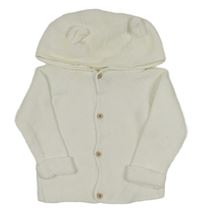 Biela prepínaci mikina s kapucňou Primark