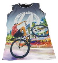 Sivo-farebné športové tielko s bicyklom Chapter young