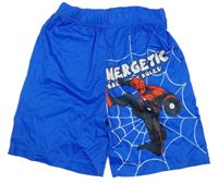 Modré kraťasy so Spidermanem