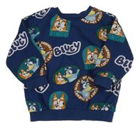 Tmavomodrá mikina s Bluey