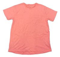 Neónově ružové melírované tričko s vreckom zn. Next