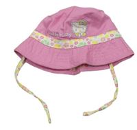 Ružový plátenný klobúk s Hello Kitty zn. C&A