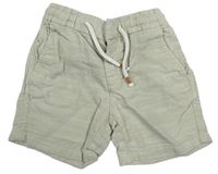 Béžové plátěné chino kraťasy H&M