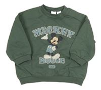 Zelená mikina s Mickeym H&M