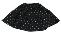 Čierno-strieborná bodkovaná á sukňa George