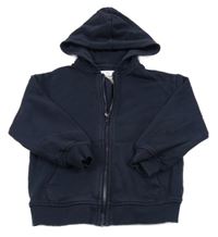 Tmavomodrá prepínaci mikina s kapucňou M&S