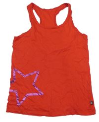 Červený top s hviezdou