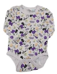 Lila kvetované body s Minnie Disney