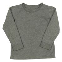 Šedo-bílé pruhované spodní triko 