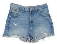 Světlemodré riflové kraťasy s prošoupáním Denim Co.