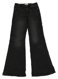 Tmavosivé teplákové flare rifle Shoeby