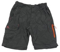 Antracitové outdoorové kraťasy Quechua
