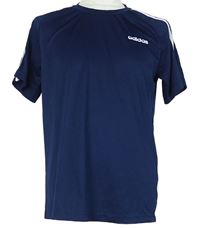 Pánské tmavomodré sportovní tričko s logem Adidas 