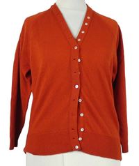 Dámský červený propínací svetr Tanya 