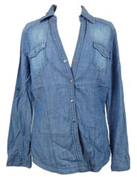 Dámská světlemodrá halenka riflového vzhledu C&A