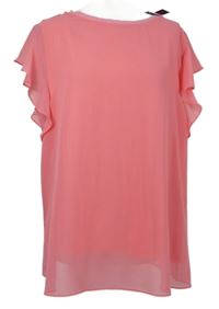 Nové - Dámská růžová šifonová halenka Debenhams 