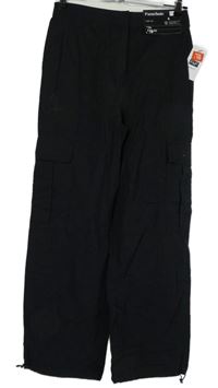 Nové - Dámské černé plátěné kalhoty s kapsami F&F