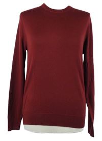 Pánsky karmínový vlnený sveter UniQlo