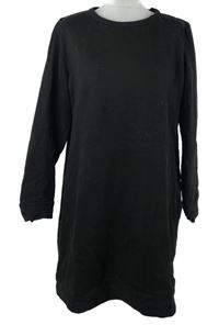 Dámské černé teplákové šaty Up2Fashion