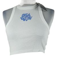 Nové - Dámsky biely crop top s nápisom Jack Wills