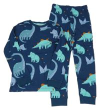 Tmavomodré pyžama s dinosaurami F&F