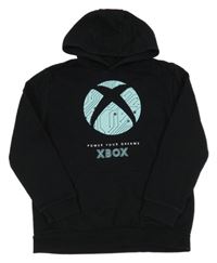 Černá mikina Xbox s kapucí