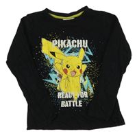 Černé triko s Pikachu 