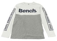 Bílo-šedé triko Bench