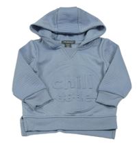 Světlemodrá mikina s 3D nápisem a kapucí Primark