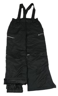 Černé šusťákové funkční oteplovačky s kšandami C&A