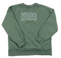 Khaki mikina s číslom Matalan