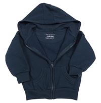 Tmavomodrá prepínaci mikina s kapucňou M&S