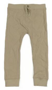 Béžové rebrované tepláky George