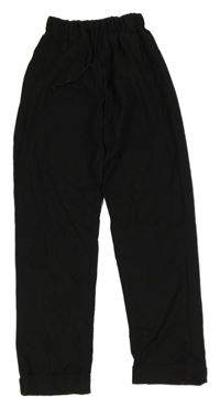 Čierne ľahké nohavice Bershka