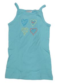 Svetlomodrá košieľka  so srdiečkami Alive