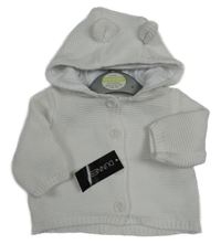 Nové - Bílý propínací svetr s kapucí Dunnes