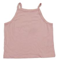 Svetloružový crop top