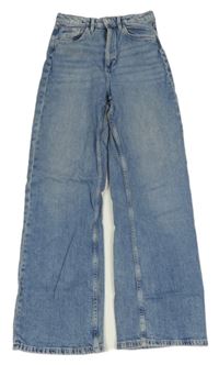 Modré wide leg rifle H&M